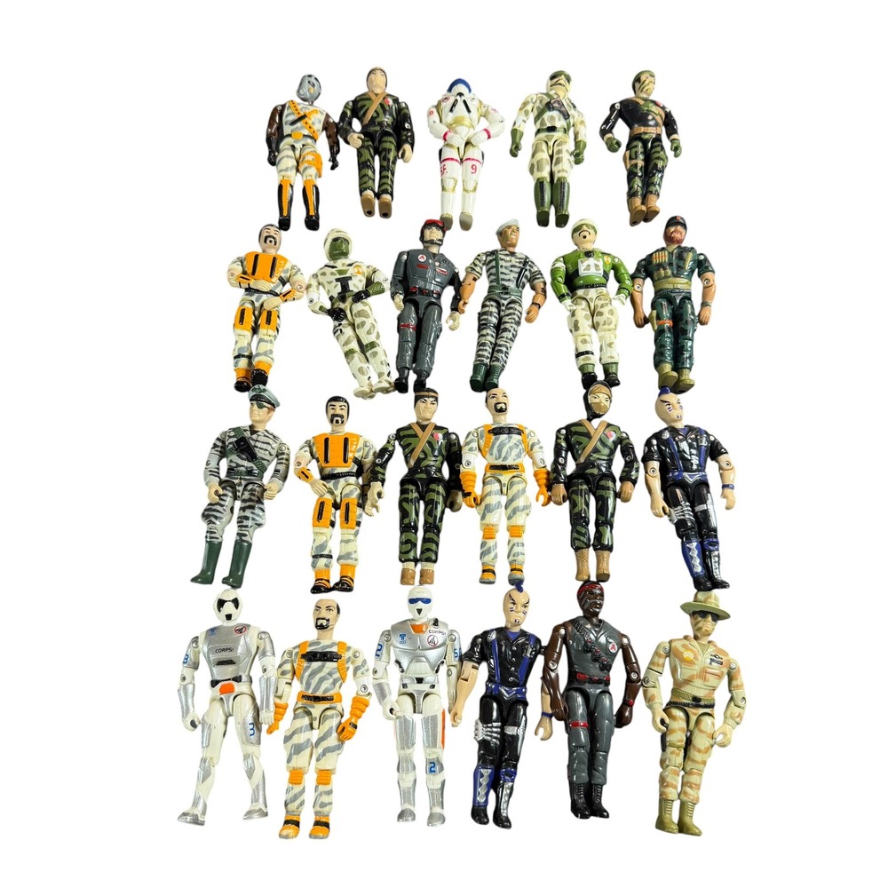 Vintage Lanard The Corps Action Figure Lot 22 Figures 1980s 90s Military Toy